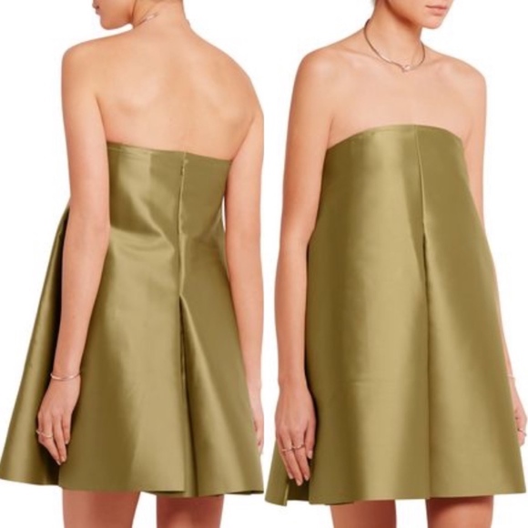 Solace London Lexi Pleated Bonded Satin Mini Dress - Picture 3 of 7